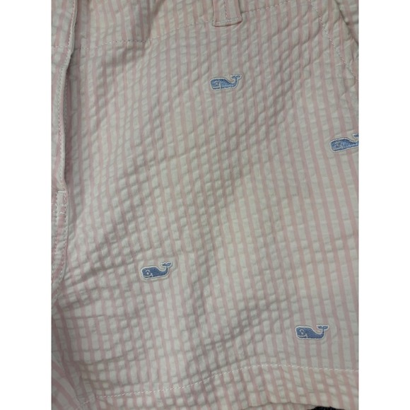 Vineyard Vines‎ Pink Seersucker Whale Embroidered Shorts Womens Size 6 - Picture 5 of 6